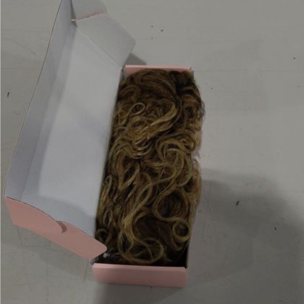 Blonde Curly Clip-In Ponytail Extension - Natural Blonde - Picture 4 of 5